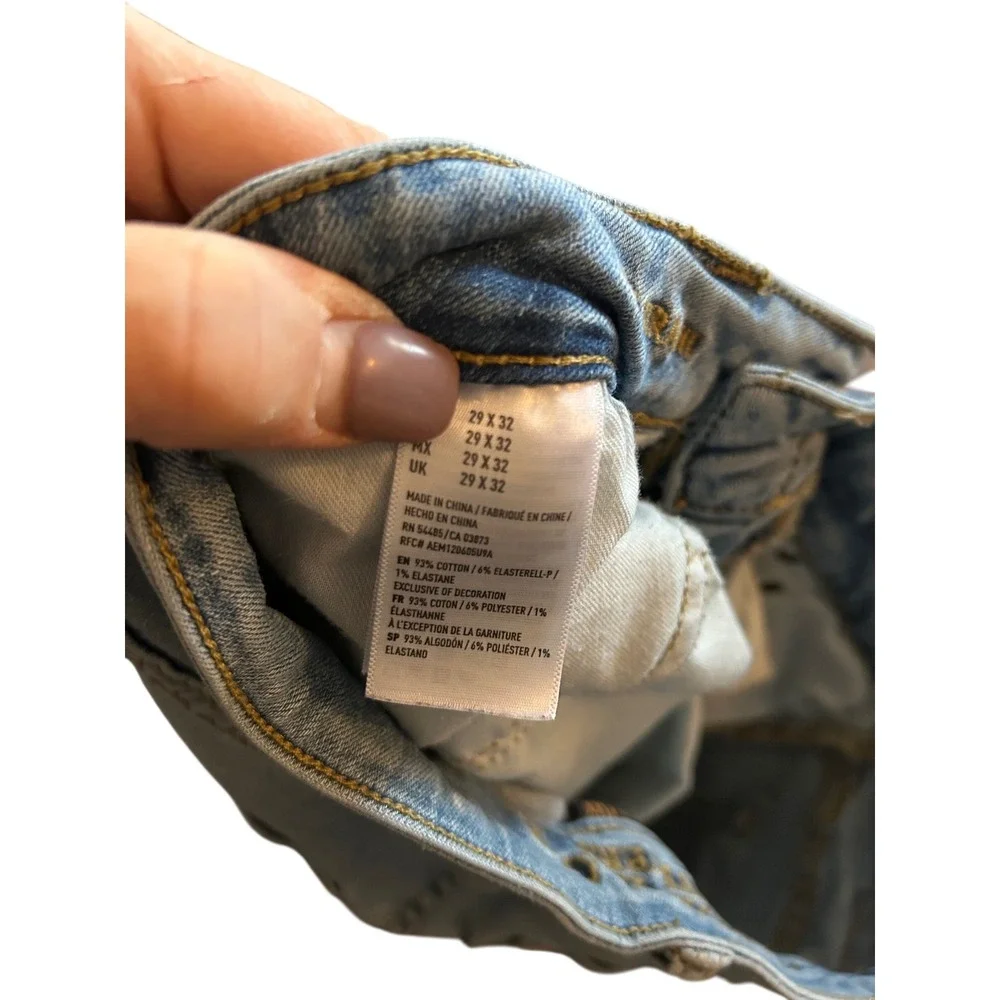American Eagle Outfitters Mens Jeans Active‎ Flex Light Wash Slim Fit Size 29x32